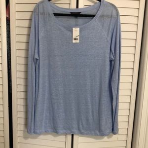Linen long sleeve tee